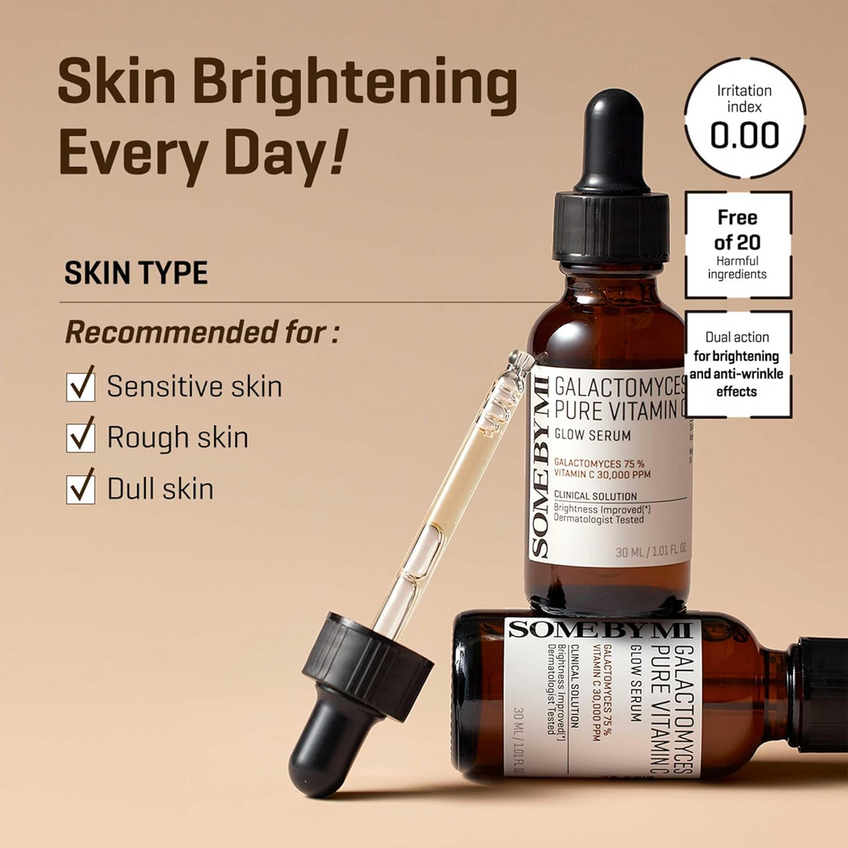 SOME BY MI Galactomyces Pure Vitamin C Glow Serum 30mL SOMEBYMI