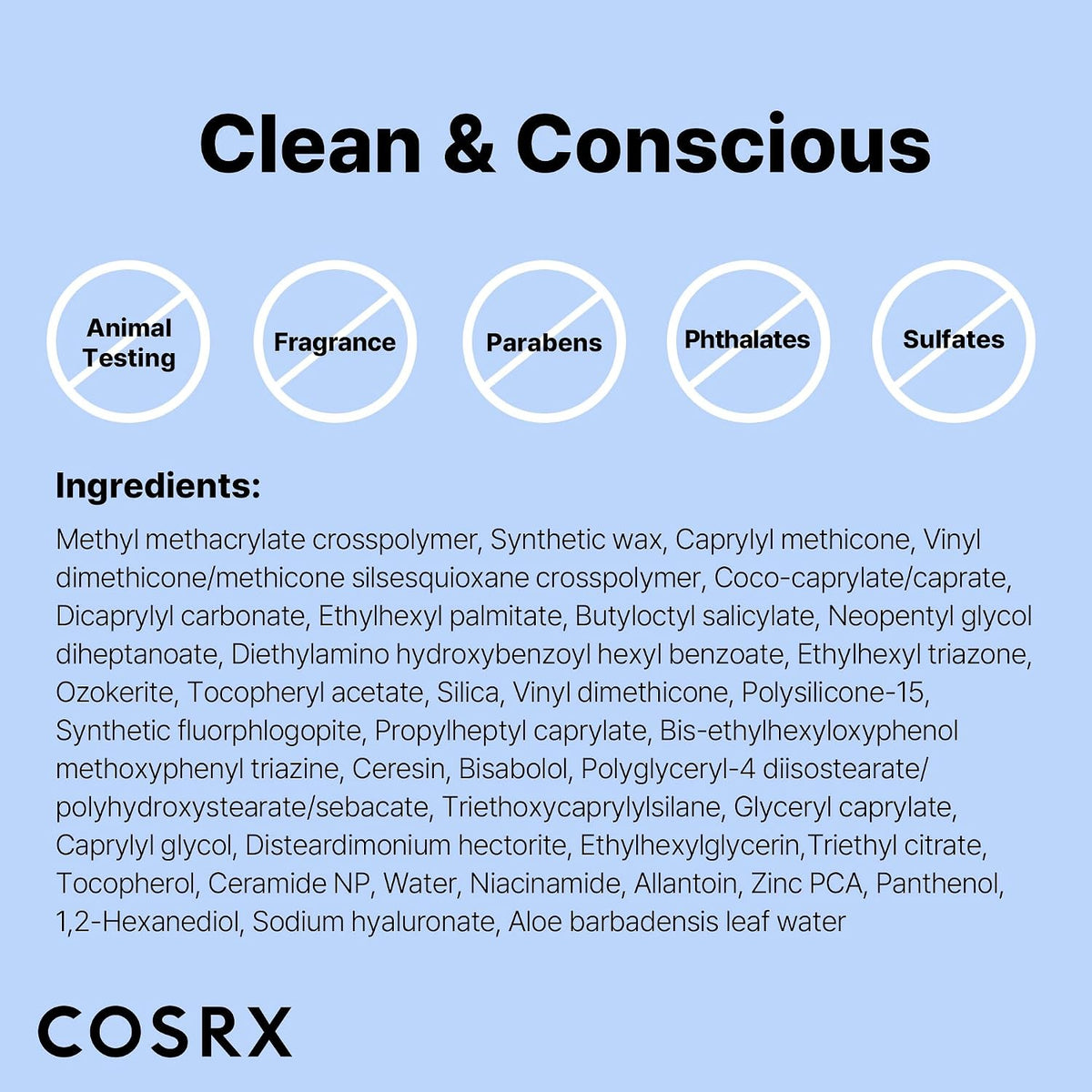 COSRX Airy-Light Invisible Sun Stick SPF50+ PA++++ 19g Korean sunscreen stick with Niacinamide and Zinc PCA for invisible UV protection, oil control, sweat resistance, and no white cast available in UAE.