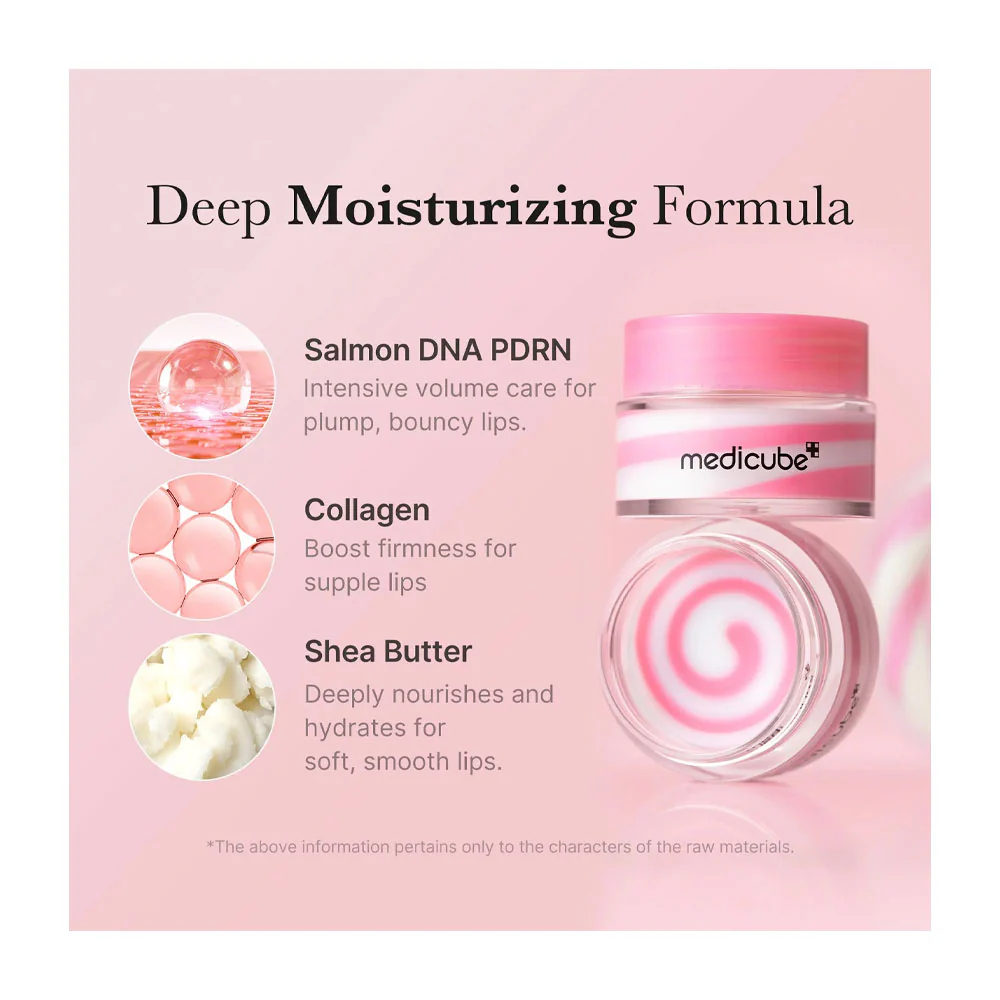 two jars of medicube PDRN Lip Sleeping Mask