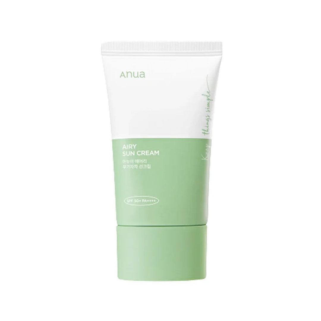 a bottle of Anua Airy Sun Cream Renewed Version 50 mL