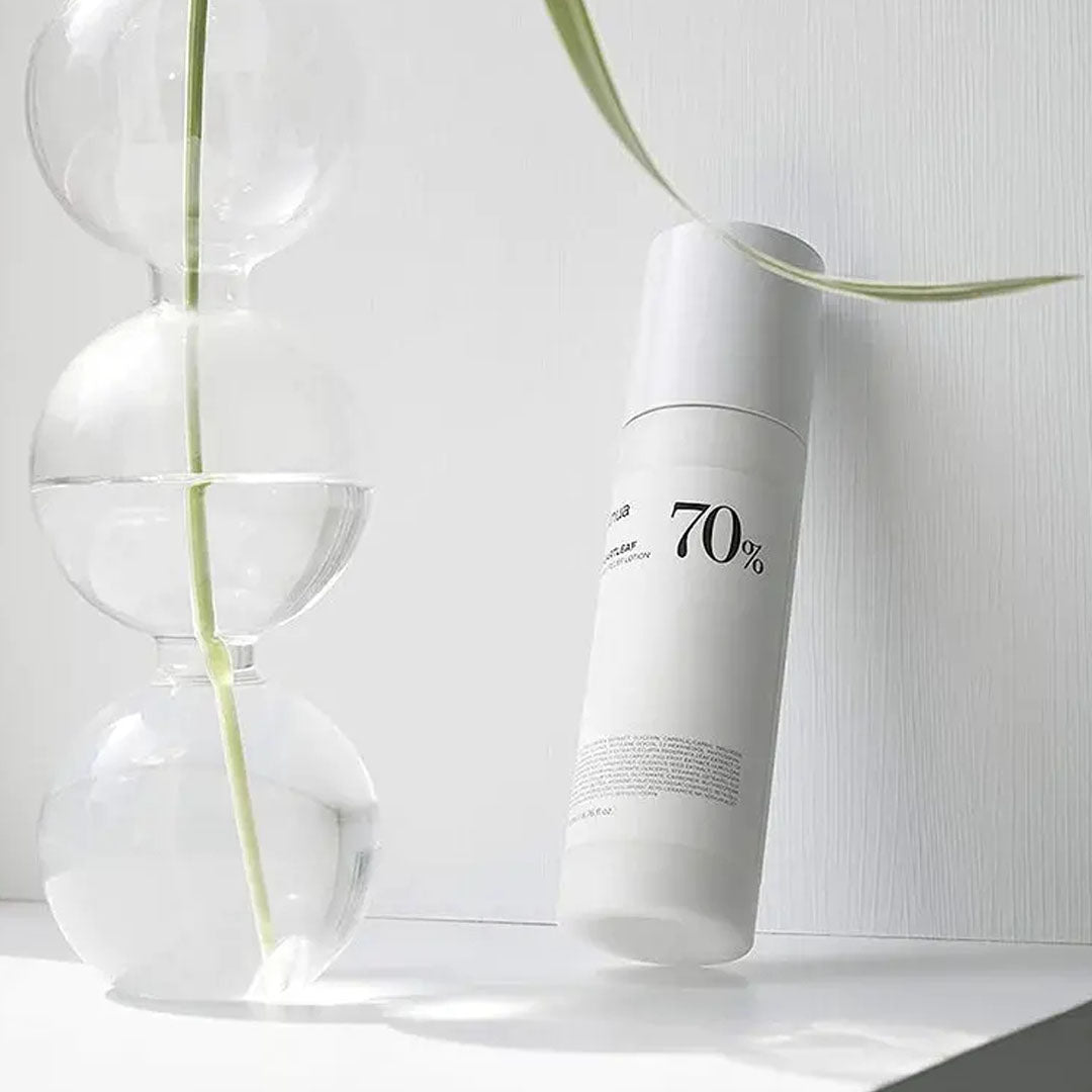 Anua heartleaf 70% Daily Relief Lotion bottle on white background