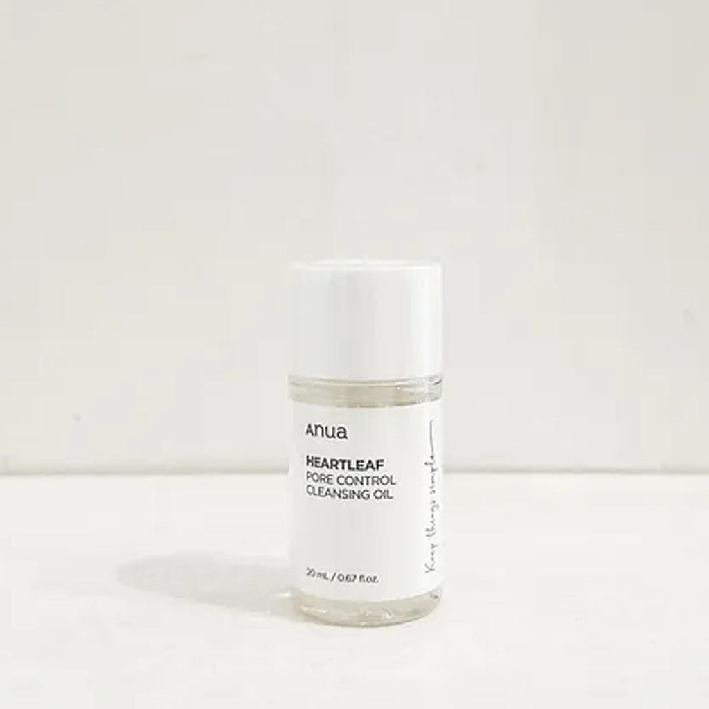 a bottle of Anua Heartleaf Pore Control Cleansing Oil Mini 20 mL