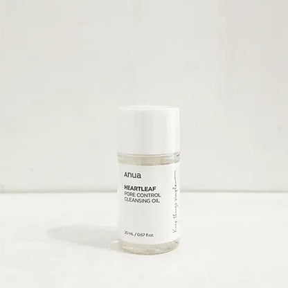 a bottle of Anua Heartleaf Pore Control Cleansing Oil Mini 20 mL