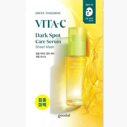 GOODAL Green Tangerine Vita C Dark Spot Care Serum Sheet Mask 1p Goodal