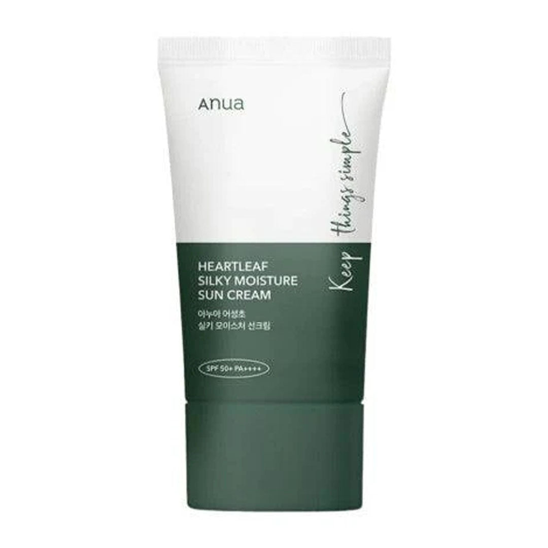 Anua Heartleaf Silky Moisture Sun Cream 50 mL bottle