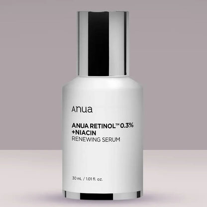Anua Nano Retinol 0.3% + Niacin Renewing Serum 30 mL bottle
