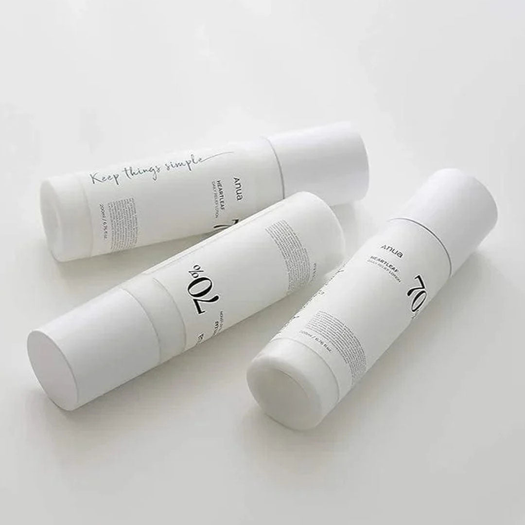 3 bottles of Anua heartleaf 70% Daily Relief Lotion 200 mL