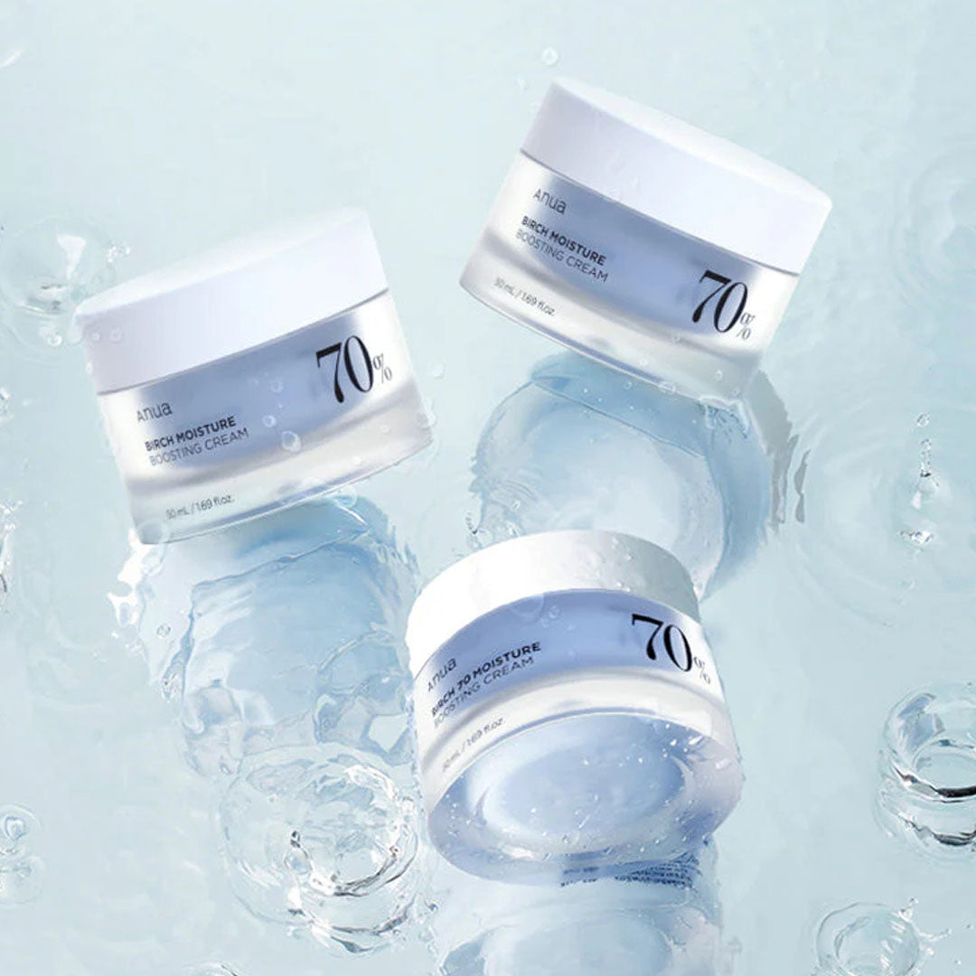Multiple Containers of Anua Birch Moisture Boosting Cream