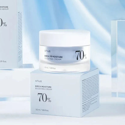 Anua Birch Moisture Boosting Cream 50 mL jar with box packaging