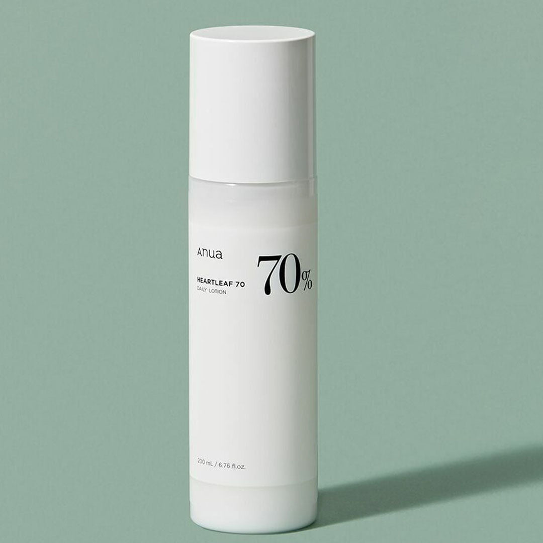 a bottle of Anua heartleaf 70% Daily Relief Lotion 200 mL