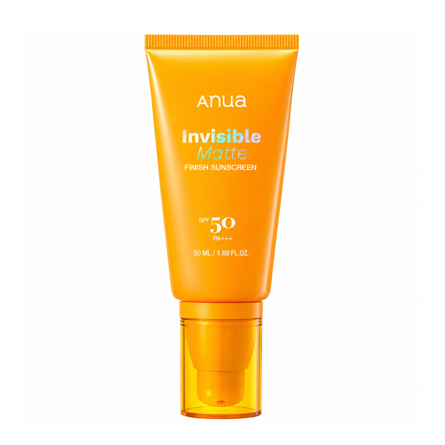 Anua Invisible Matte Finish Sunscreen SPF50 PA++++ 50ml Korean facial sunscreen with no white cast, sebum control and pore-blurring matte finish available in UAE.