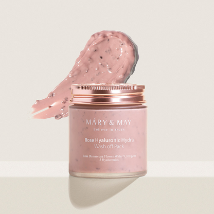Mary&May Vegan Rose Hyaluronic Hydra Wash Off Mask 125g Mary&May