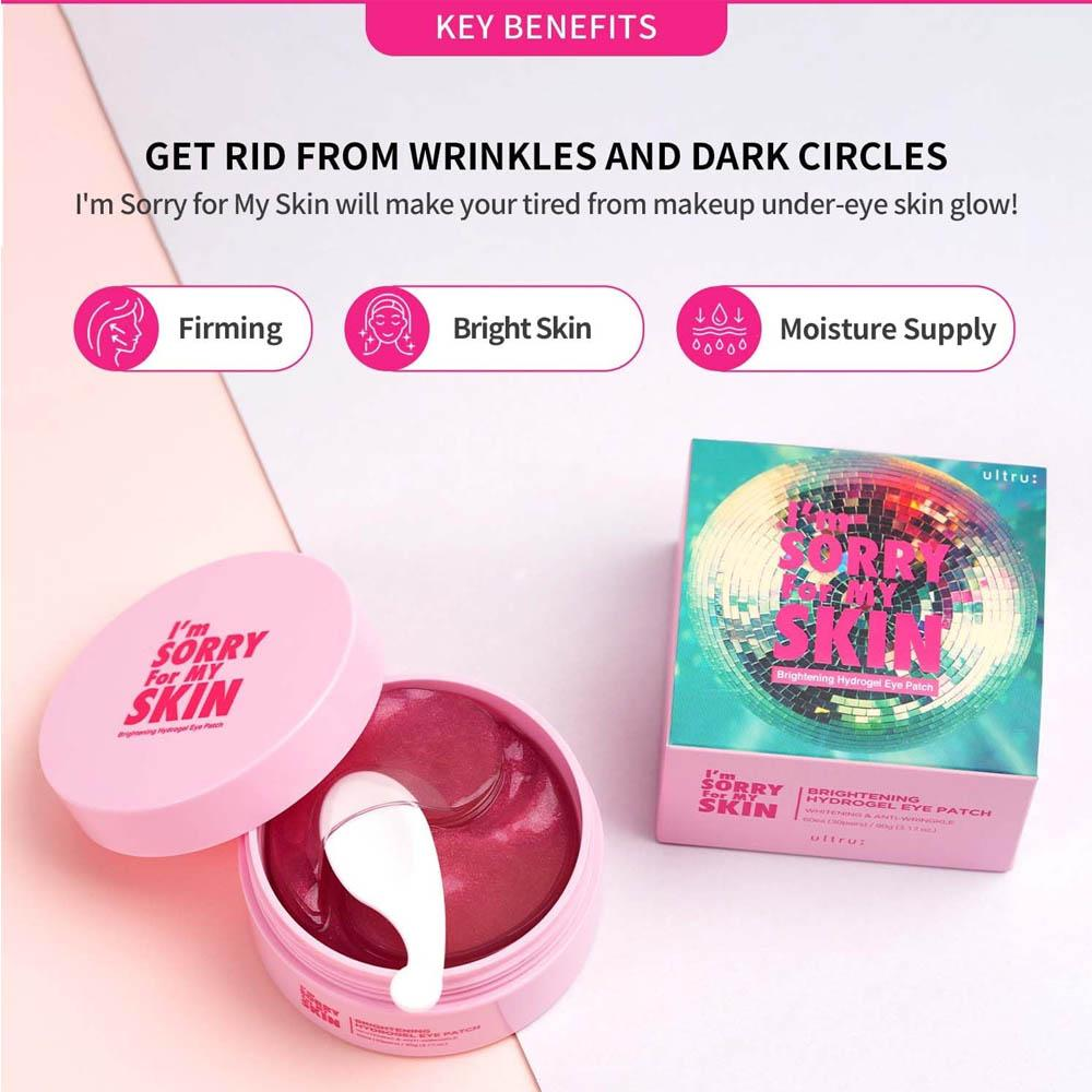 Ultru I'm Sorry For My Skin Hydrogel Eye Patch Brightening 90mL | Brightening & Hydrating Eye Patches UAE