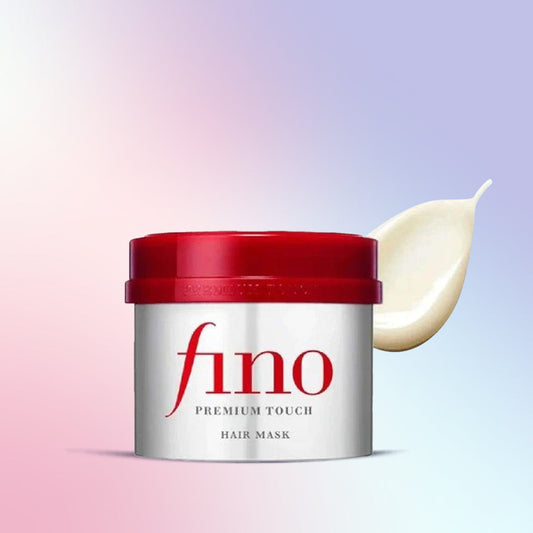 A container of Shiseido Fino Premium Touch Hair Mask 