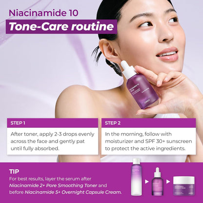 Jumiso Niacinamide 10 Serum 30ml Korean pore minimizing serum with 10% Niacinamide for dark spots, enlarged pores, hyperpigmentation, and brighter skin available in UAE.