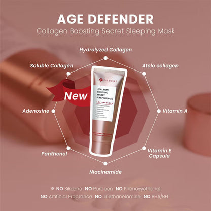 K-SECRET Collagen Boosting Secret Age Defender Anti-Aging & Brightening Sleeping Mask 60ml