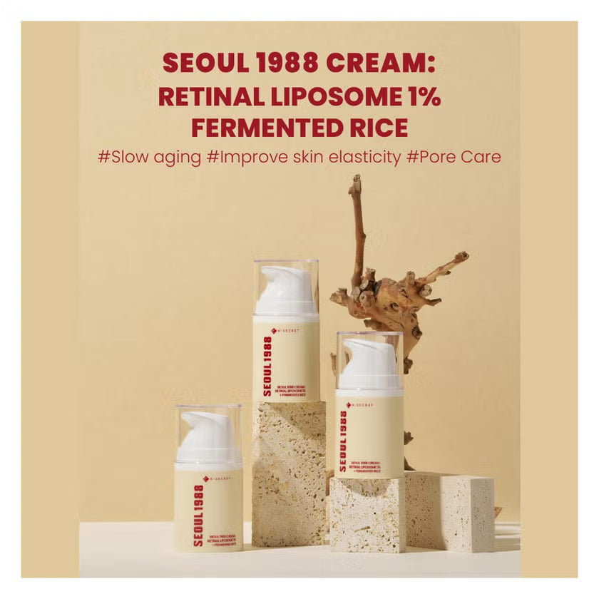 K-SECRET - SEOUL 1988 Cream : Retinal Liposome 1% + Fermented Rice - 50ml