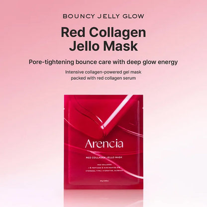Arencia Red Collagen Jello Mask 4 Sheets
