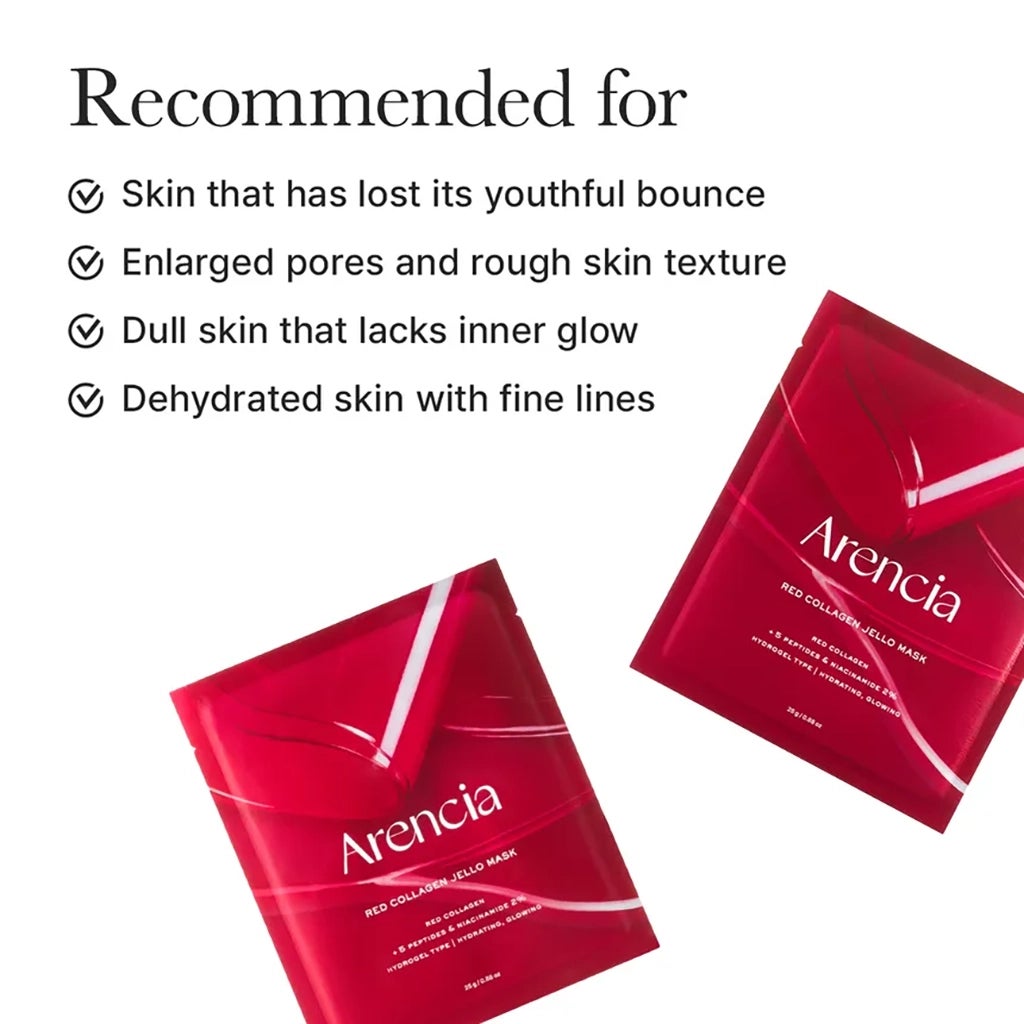 Arencia Red Collagen Jello Mask 4 Sheets