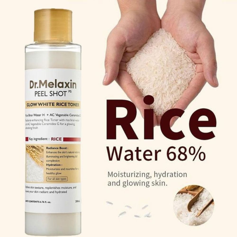 Dr. Melaxin Peel Shot PS Glow White Rice Toner 200mL