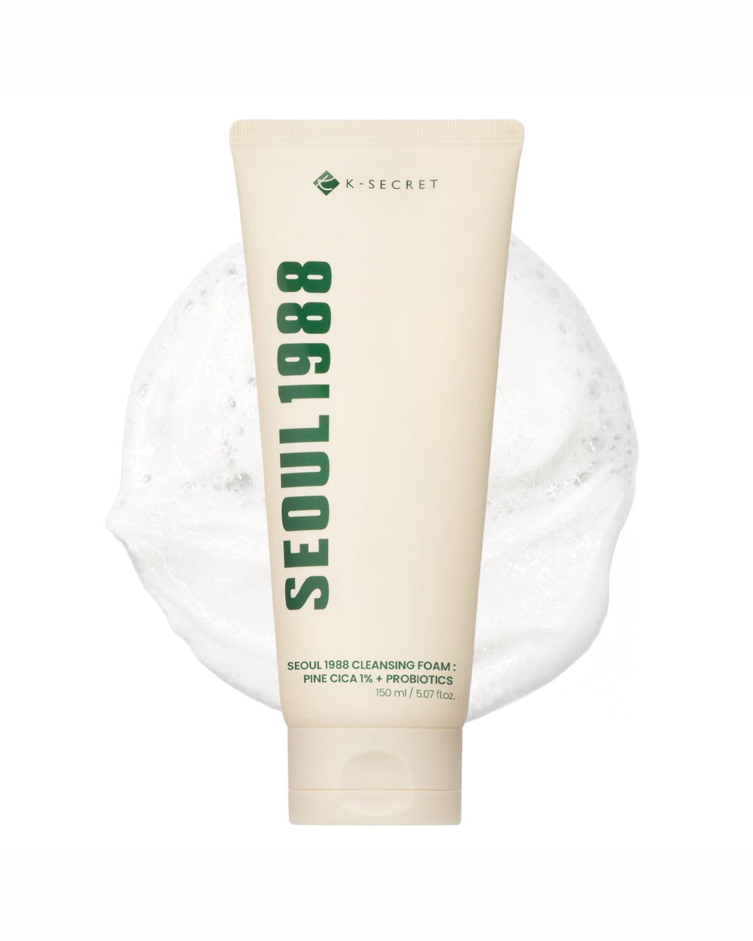 Seoul 1988 Cleansing Foam, Pine Cica 1% + Probiotics 150 mL