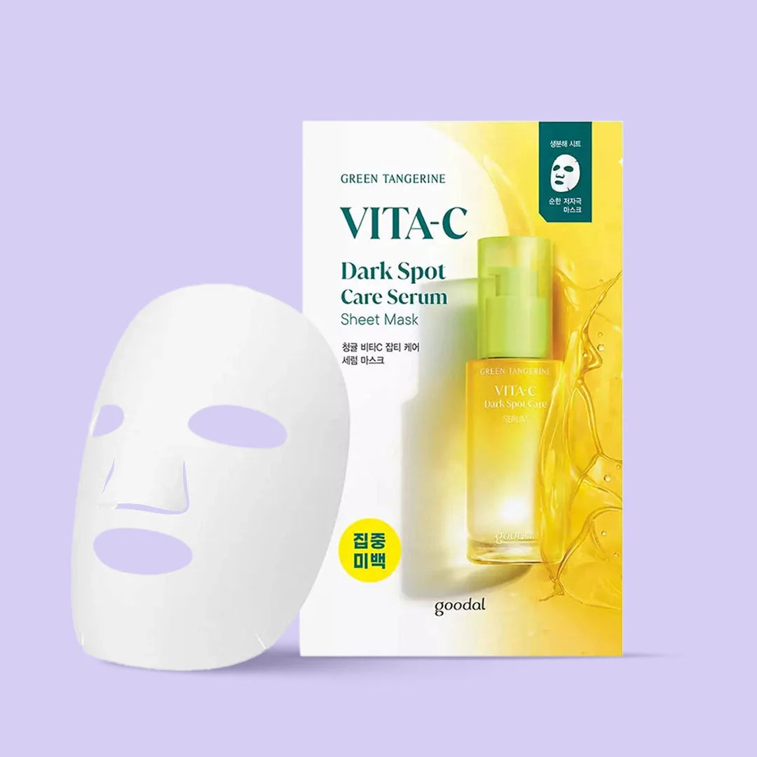 GOODAL Green Tangerine Vita C Dark Spot Care Serum Sheet Mask 1p Goodal