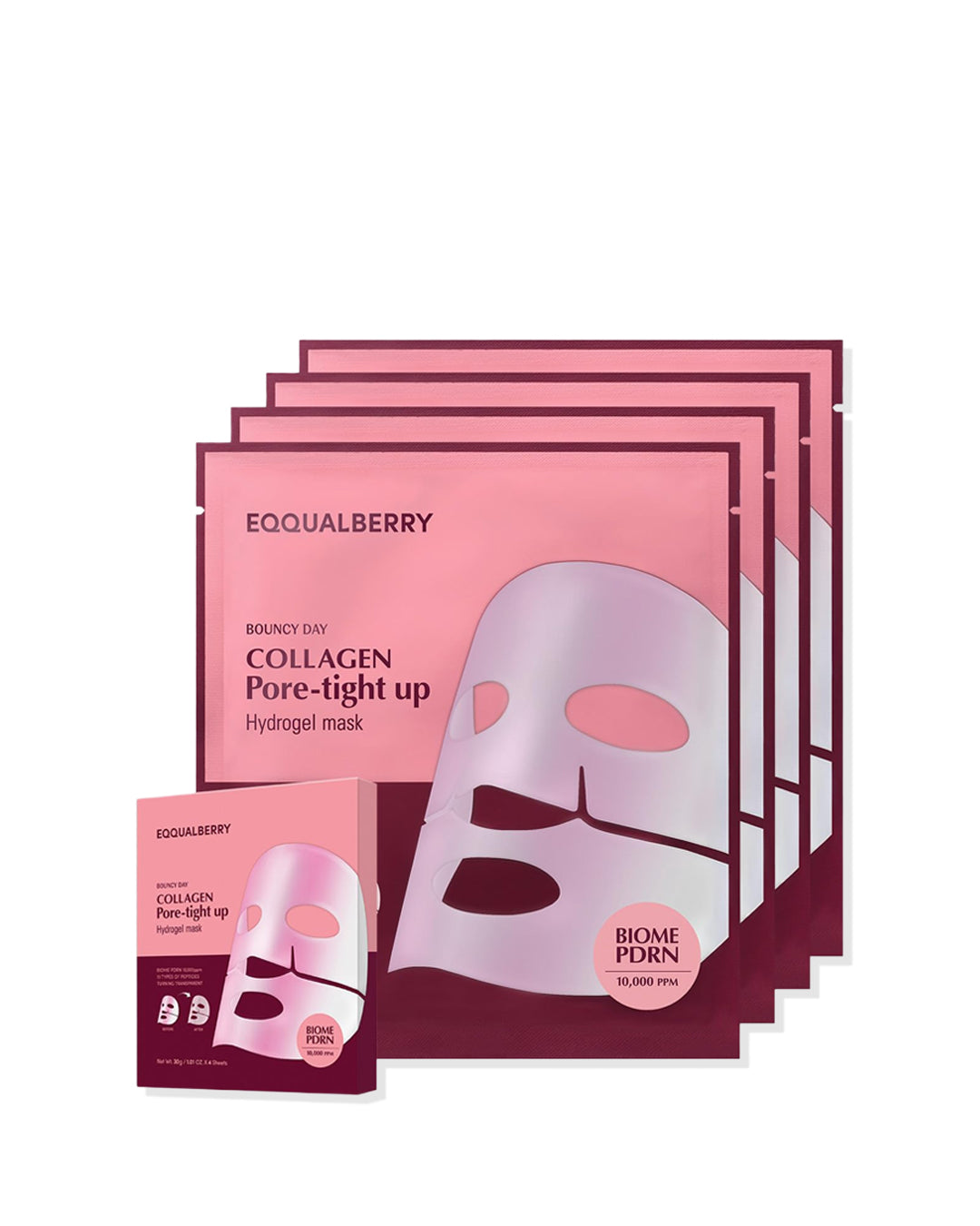 EQQUALBERRY Collagen Pore-Tight Up Mask 30g x 4 Sheets