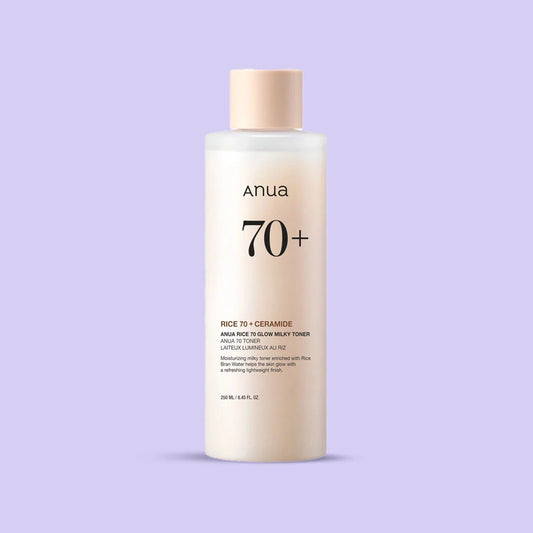 Anua Rice 70 Glow Milky Toner 250 mL bottle