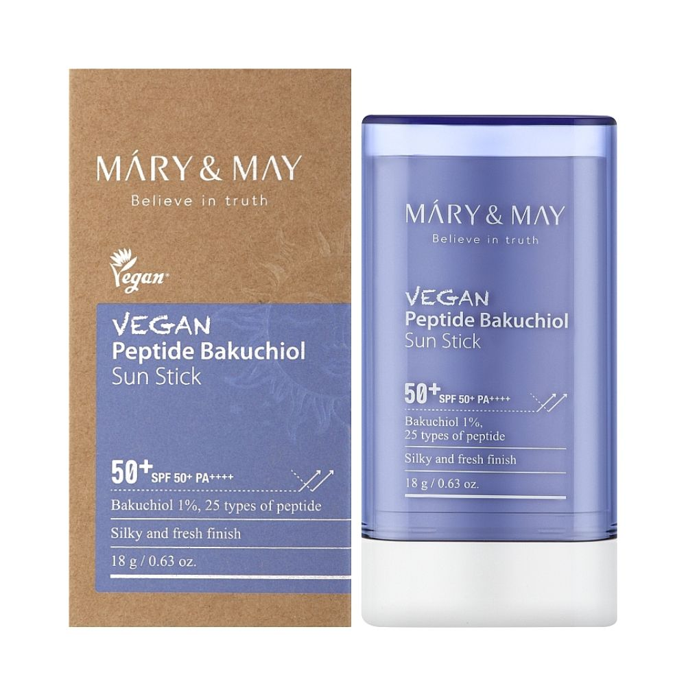 Mary&May Vegan Peptide Bakuchiol Sun Stick SPF50+ PA++++ 18g Mary&May