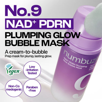 numbuzin No.9 NAD+ PDRN Plumping Glow Bubble Mask 85mL