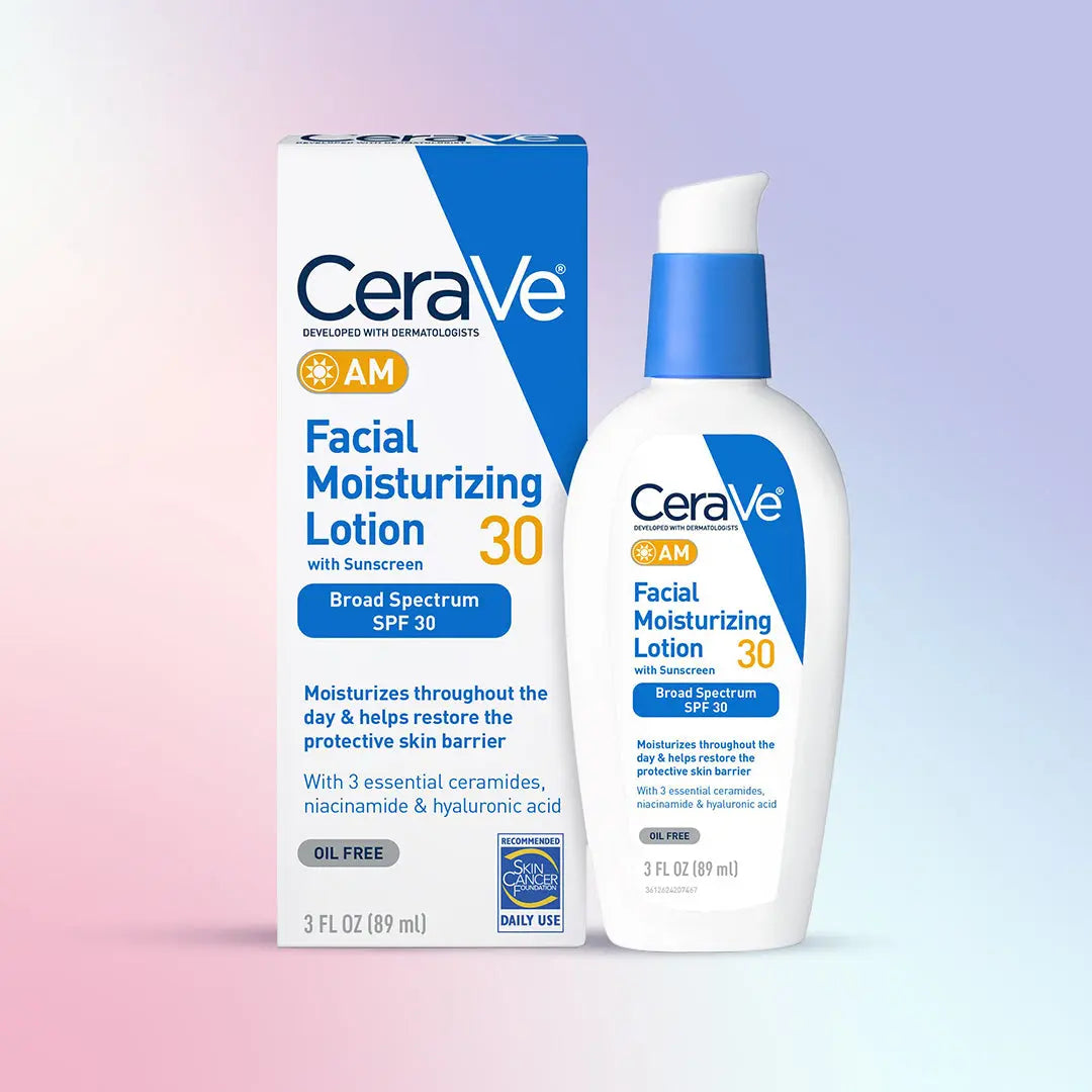 CeraVe Skin facial moisturizing lotion bottle with packaging