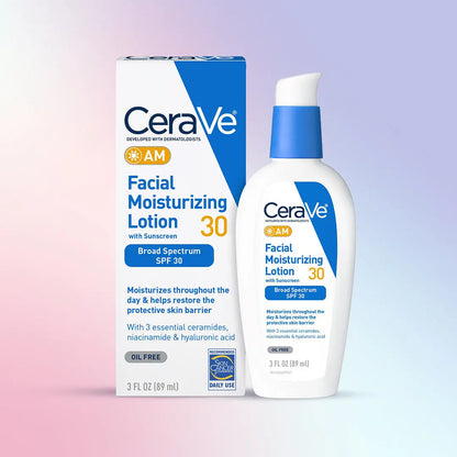 CeraVe Skin facial moisturizing lotion bottle with packaging