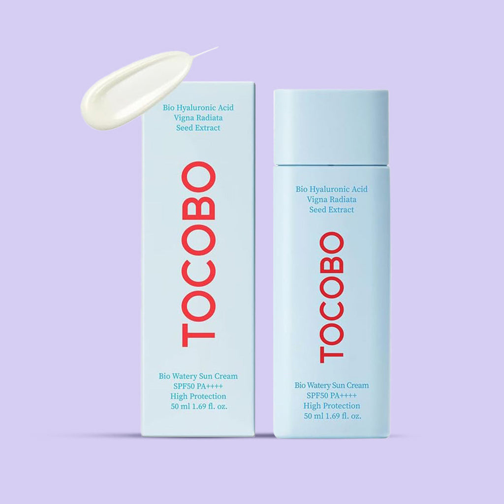 TOCOBO Bio Watery Sun Cream bottle with packaging