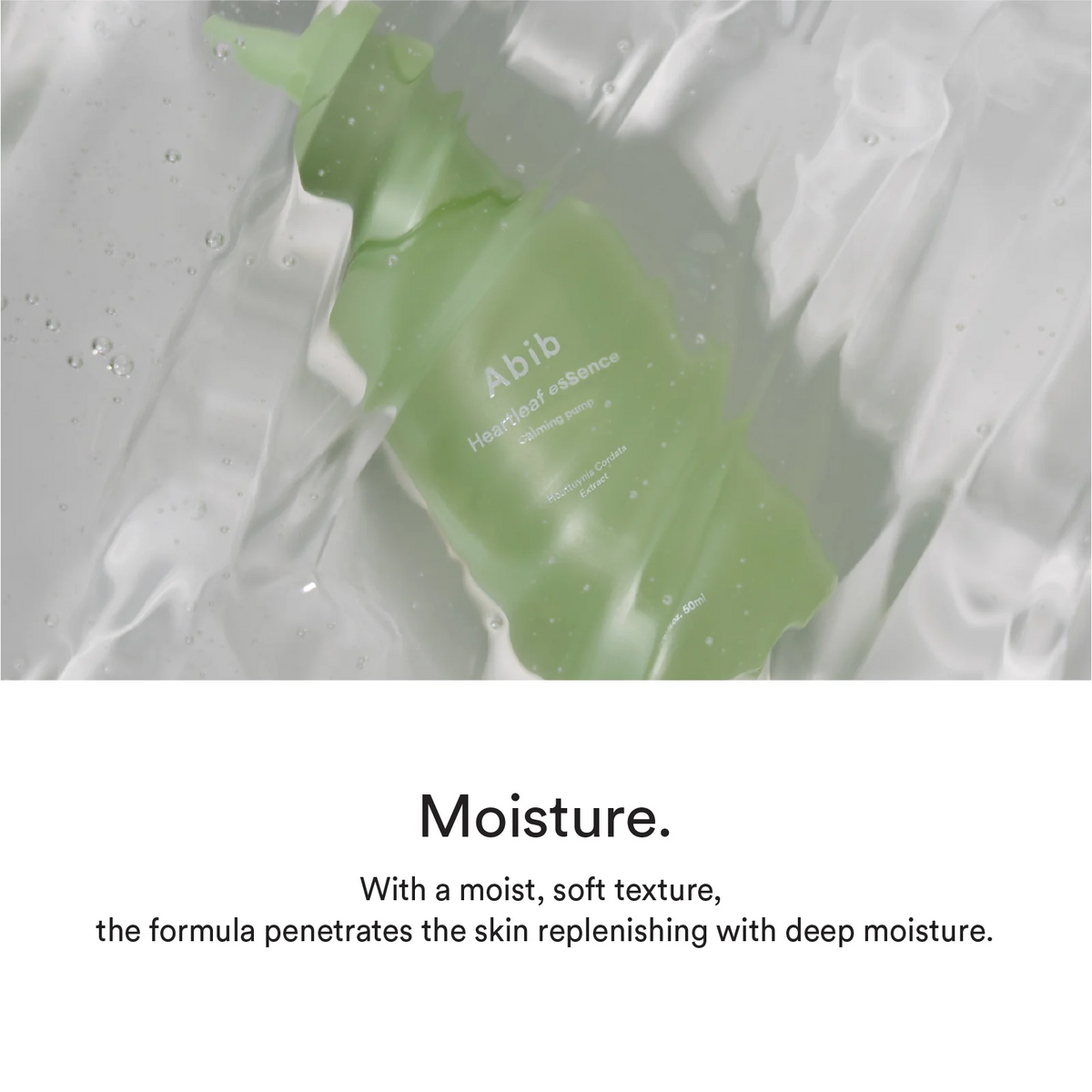 Abib Heartleaf Essence Calming Pump 50mL bottle