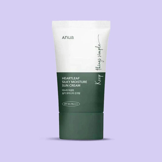 Anua Heartleaf Silky Moisture Sun Cream 50 mL tube bottle