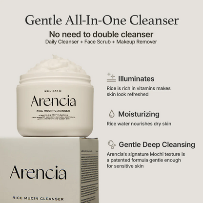 Arencia Rice Mucin Cleanser 120g Arencia