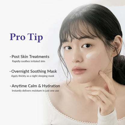 girl face apply Dr.Althea Reju 5000 Cream 20g on her face cheek. 