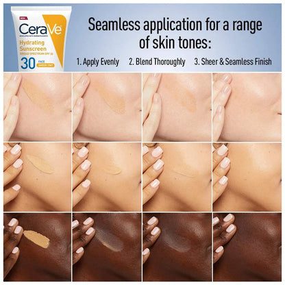 CeraVe Tinted Sunscreen with SPF 30 | Hydrating Mineral Sunscreen With Zinc Oxide & Titanium Dioxide 50ml CeraVe