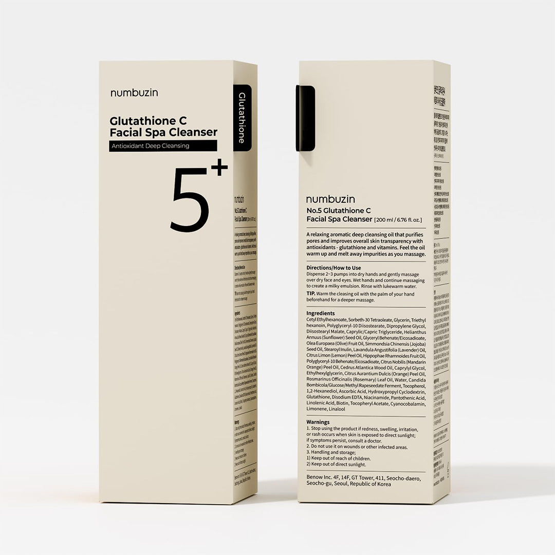 numbuzin No.5+ Glutathione C Facial Spa Cleanser 200 mL numbuzin