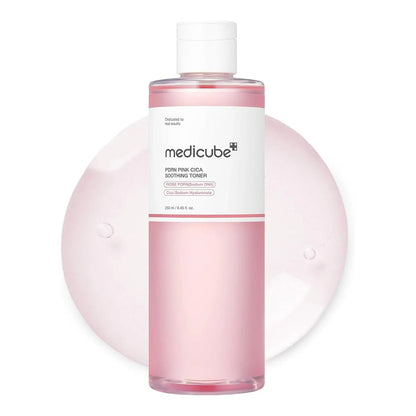 a bottle of medicube PDRN Pink Cica Soothing Toner