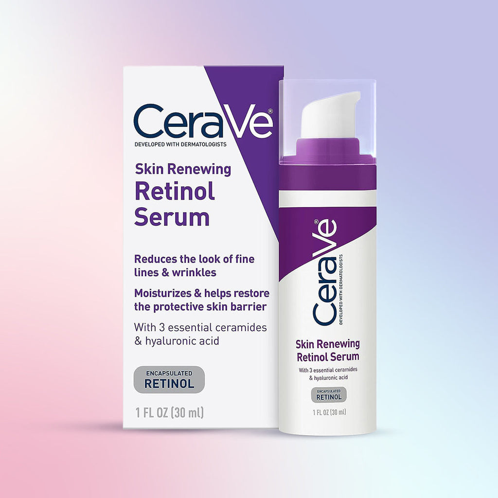 CeraVe Skin Renewing Retinol Serum bottle with packaging