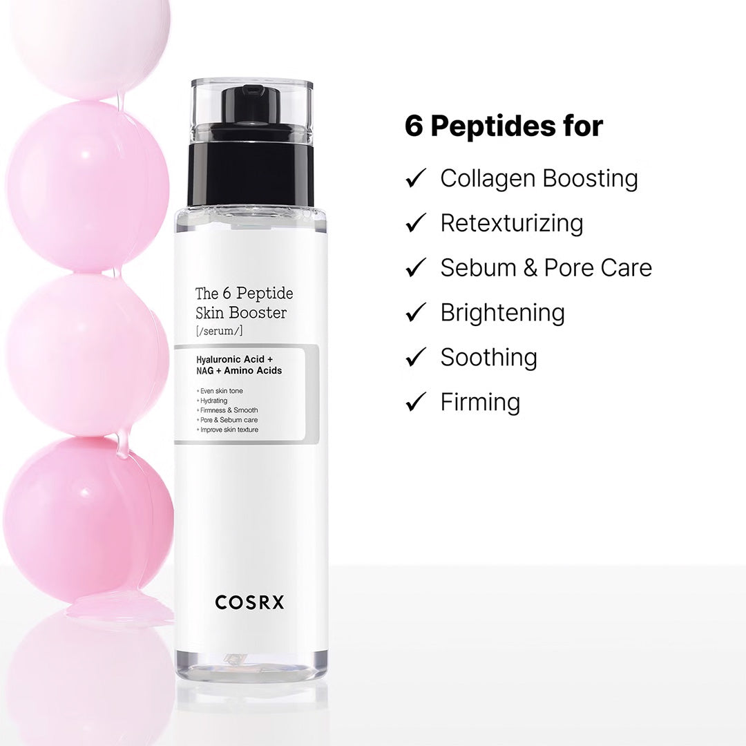 COSRX The 6 Peptide Skin Booster Face Serum With Hyaluronic Acid + NAG + Amino Acids 150 mL COSRX
