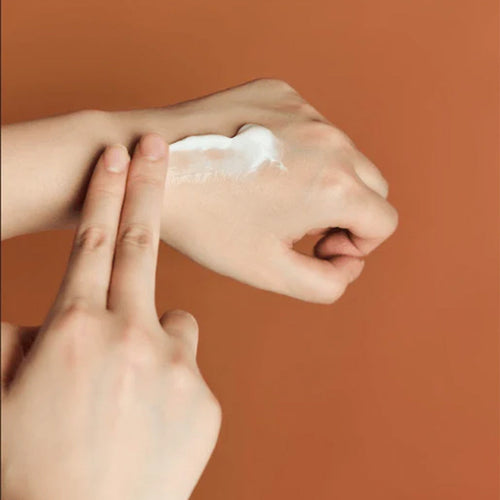 SKIN1004 Probio-Cica Enrich Cream swatch applied on hand