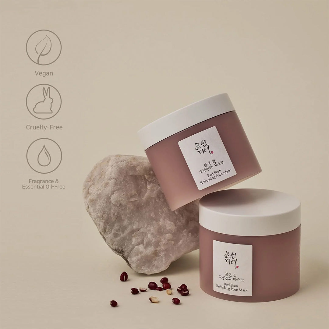 two jars of Beauty of Joseon Red Bean Refreshing Pore Mask 