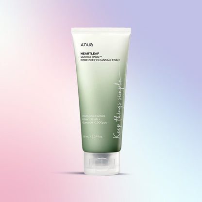 Anua Heartleaf Quercetinol Deep Pore Cleansing Foam bottle
