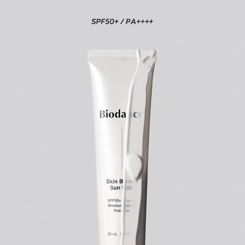 BIODANCE Sun Safe Skin Barrier SPF50+ PA++++ 30 mL product swatch on its own tube