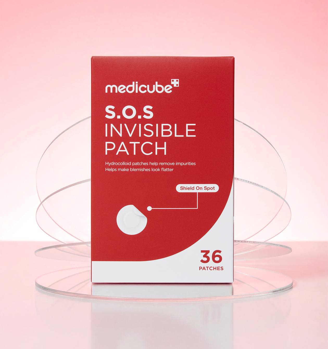 Medicube S.O.S Invisible Patch 36 ultra-thin hydrocolloid pimple patches with Salicylic Acid and Tea Tree Oil UAE
