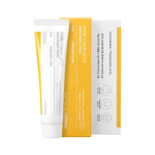 celimax Pore+Dark Spot Brightening Cream 35mL product with box packaging 