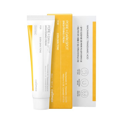 celimax Pore+Dark Spot Brightening Cream 35mL product with box packaging 