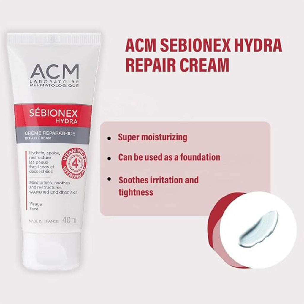 ACM Sebionex Hydra Repair Cream, Moisturiser For Weak And Dry Skin 40 mL Sebionex